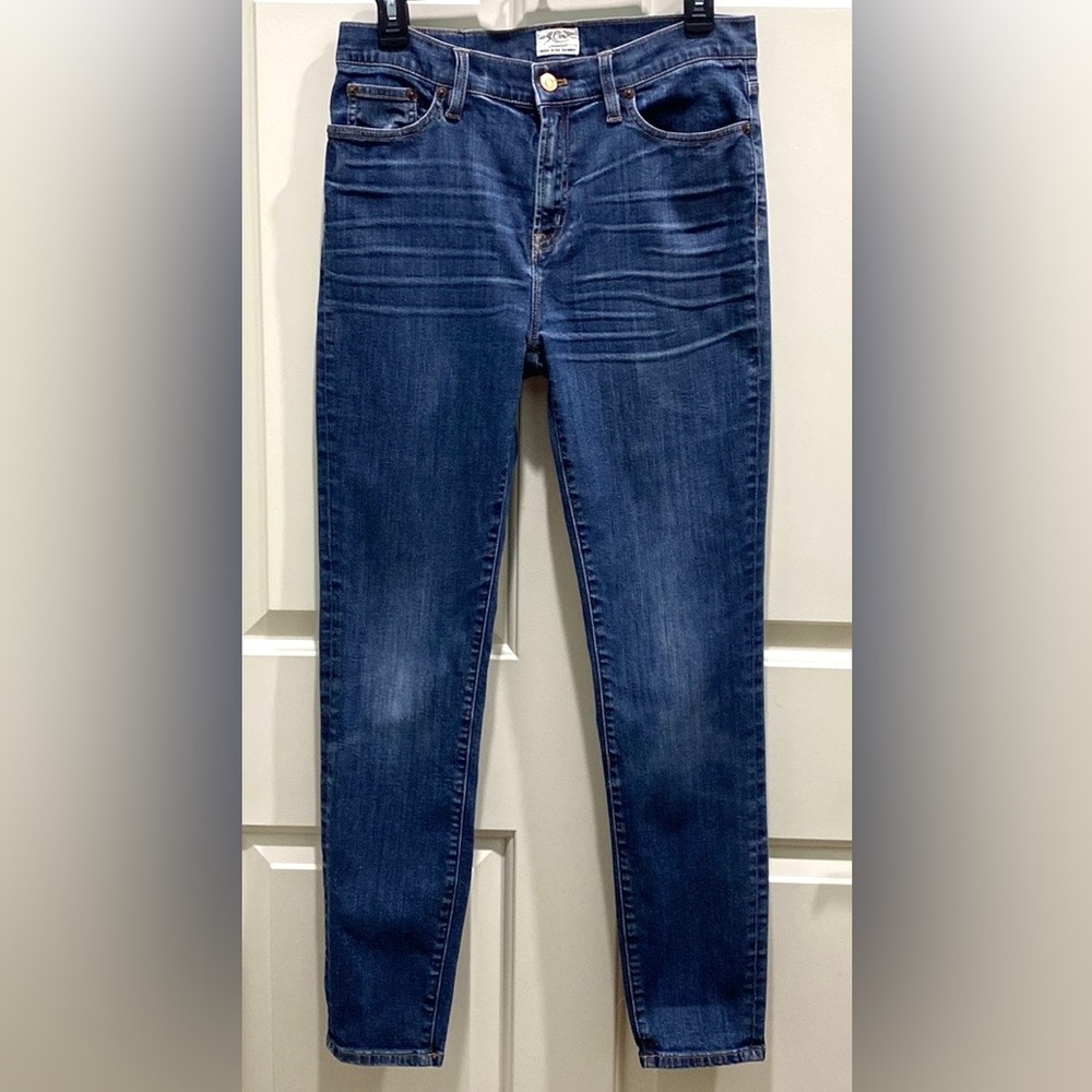 J. Crew Lookout High Rise Skinny Blue SZ 29 Classic Preppy Chic Denim Jeans